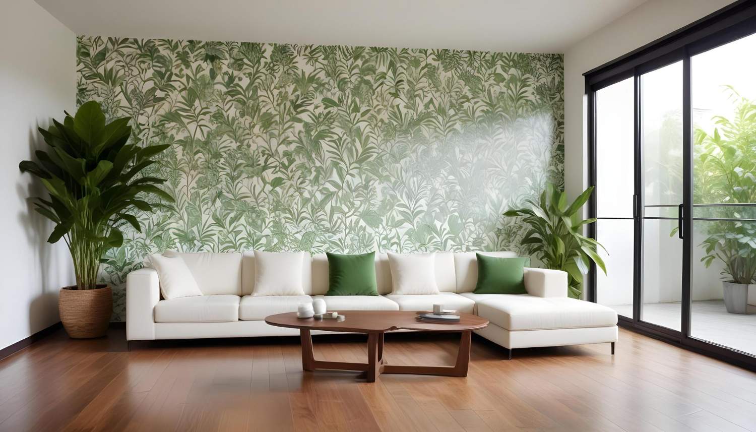 Papel pintado en proyecto de interiorismo de Alboroque en Majadahonda